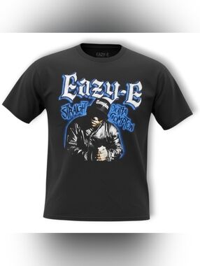 EAZY-E - Straight Outta Compton Men's Black T-Shirt 2XL